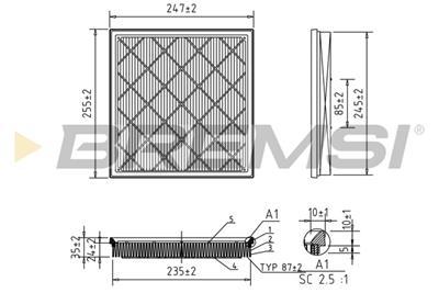 BREMSI FA1048 Číslo výrobce: AA1048. EAN: 8050141076565.