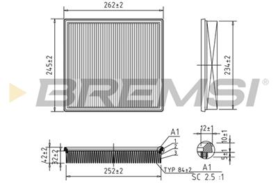 BREMSI FA1049 Číslo výrobce: AA1049. EAN: 8050141076572.