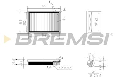 BREMSI FA1058 Číslo výrobce: AA1058. EAN: 8050141076664.