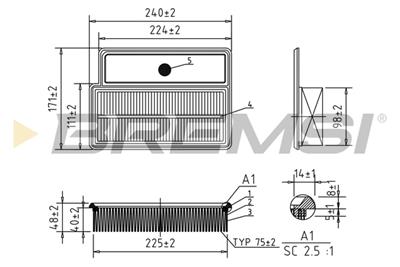 BREMSI FA1065 Číslo výrobce: AA1065. EAN: 8050141076732.