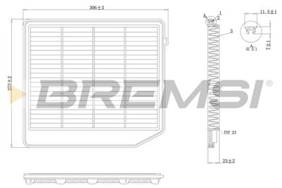 BREMSI FA1075 Číslo výrobce: AA1075. EAN: 8050141076831.