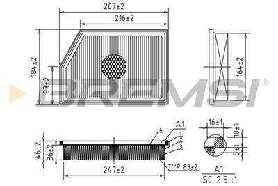 BREMSI FA1086 Číslo výrobce: AA1086. EAN: 8050141076947.