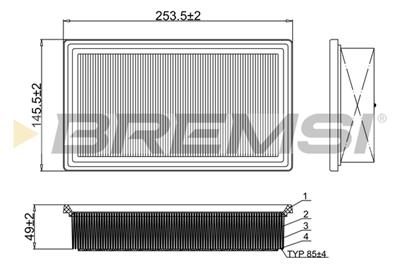 BREMSI FA1102 Číslo výrobce: AA1102. EAN: 8050141077104.