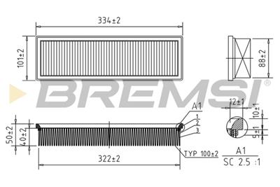 BREMSI FA1159 Číslo výrobce: AA1159. EAN: 8050141077678.