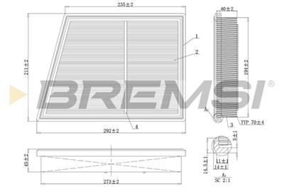 BREMSI FA1168 Číslo výrobce: AA1168. EAN: 8050141077760.