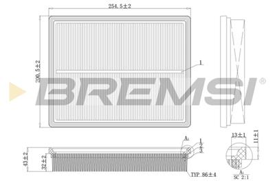 BREMSI FA1188 Číslo výrobce: AA1188. EAN: 8050141077968.