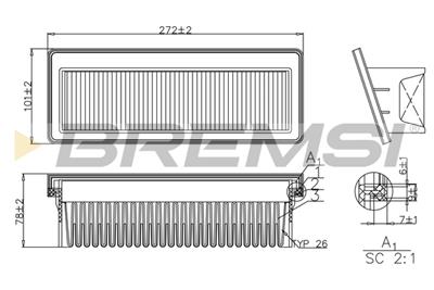 BREMSI FA1198 Číslo výrobce: AA1198. EAN: 8050141078064.