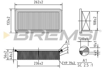 BREMSI FA1204 Číslo výrobce: AA1204. EAN: 8050141078125.