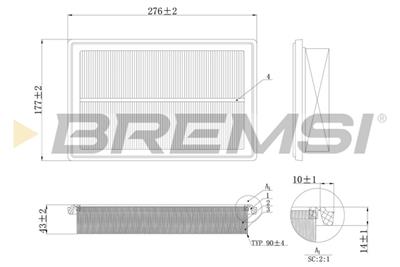 BREMSI FA1206 Číslo výrobce: AA1206. EAN: 8050141078149.