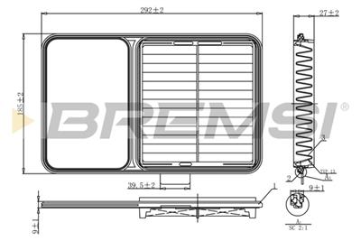 BREMSI FA1209 Číslo výrobce: AA1209. EAN: 8050141078170.