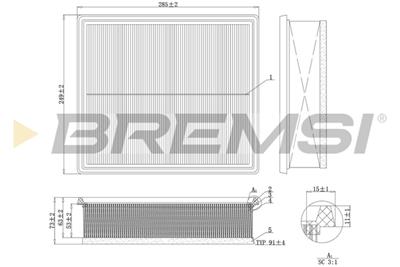 BREMSI FA1216 Číslo výrobce: AA1216. EAN: 8050141078248.