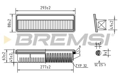 BREMSI FA1218 Číslo výrobce: AA1218. EAN: 8050141078262.