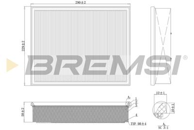 BREMSI FA1225 Číslo výrobce: AA1225. EAN: 8050141078330.