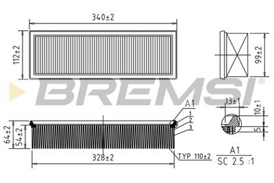 BREMSI FA1234 Číslo výrobce: AA1234. EAN: 8050141078422.