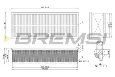 BREMSI FA1237 Číslo výrobce: AA1237. EAN: 8050141078453.
