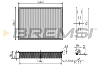 BREMSI FA1246 Číslo výrobce: AA1246. EAN: 8050141078545.