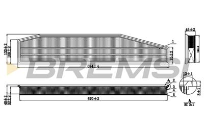 BREMSI FA1261 Číslo výrobce: AA1261. EAN: 8050141078699.
