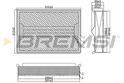 BREMSI FA1358 Číslo výrobce: AA1358. EAN: 8050141079054.