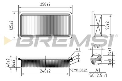 BREMSI FA1364 Číslo výrobce: AA1364. EAN: 8050141079115.