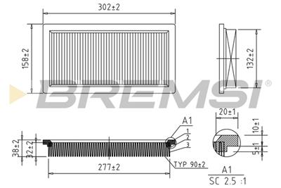 BREMSI FA1382 Číslo výrobce: AA1382. EAN: 8050141079290.