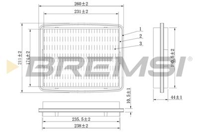 BREMSI FA1602 Číslo výrobce: AA1602. EAN: 8050141079771.