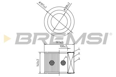 BREMSI FA2043 Číslo výrobce: AA2043. EAN: 8050141081569.