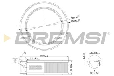 BREMSI FA2072 Číslo výrobce: AA2072. EAN: 8050141081798.