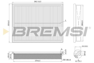BREMSI FA2105 Číslo výrobce: AA2105. EAN: 8050141082122.
