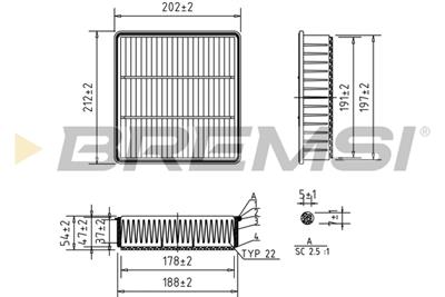 BREMSI FA2291 Číslo výrobce: AA2291. EAN: 8050141083921.