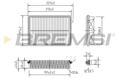 BREMSI FA2532 Číslo výrobce: AA2532. EAN: 8050141339349.