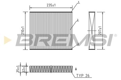 BREMSI FC0068C Číslo výrobce: AB0068C. EAN: 8050141340727.