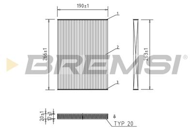 BREMSI FC0076A Číslo výrobce: AB0076A. EAN: 8050141084478.