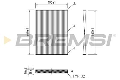 BREMSI FC0076 Číslo výrobce: AB0076. EAN: 8050141084461.