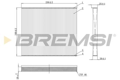BREMSI FC0079 Číslo výrobce: AB0079. EAN: 8050141084546.
