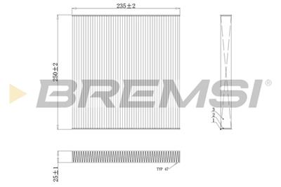 BREMSI FC0082 Číslo výrobce: AB0082. EAN: 8050141084607.