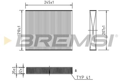 BREMSI FC0094 Číslo výrobce: AB0094. EAN: 8050141084867.