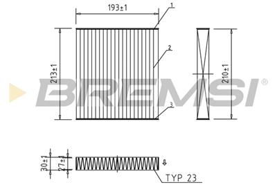 BREMSI FC0099A Číslo výrobce: AB0099A. EAN: 8050141084898.