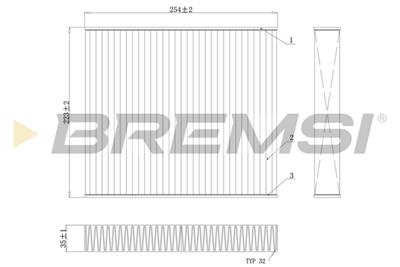 BREMSI FC0103C Číslo výrobce: AB0103C. EAN: 8050141084935.