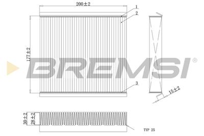 BREMSI FC0167C Číslo výrobce: AB0167C. EAN: 8050141085079.