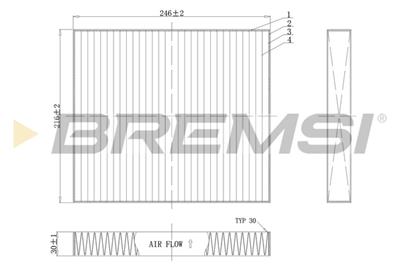 BREMSI FC0183C Číslo výrobce: AB0183C. EAN: 8050141085239.