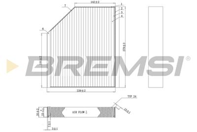 BREMSI FC0406A Číslo výrobce: AB0406A. EAN: 8050141085390.