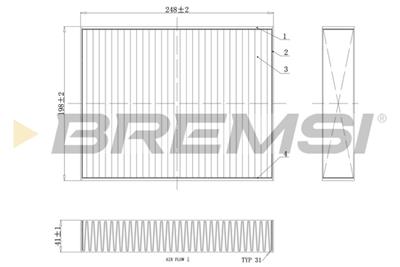 BREMSI FC0455C Číslo výrobce: AB0455C. EAN: 8050141086038.