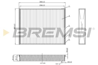 BREMSI FC0459C Číslo výrobce: AB0459C. EAN: 8050141086090.
