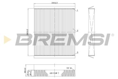 BREMSI FC0501C Číslo výrobce: AB0501C. EAN: 8050141086489.