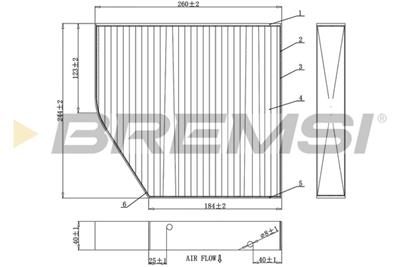 BREMSI FC0875A Číslo výrobce: AB0875A. EAN: 8050141086793.