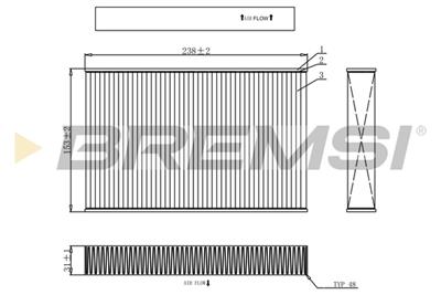 BREMSI FC0885 Číslo výrobce: AB0885. EAN: 8050141086915.