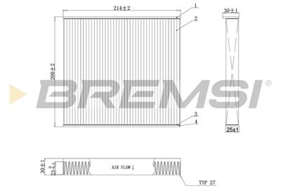 BREMSI FC0905C Číslo výrobce: AB0905C. EAN: 8050141087158.