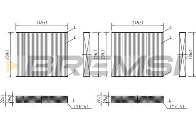 BREMSI FC0931 Číslo výrobce: AB0931. EAN: 8050141087424.