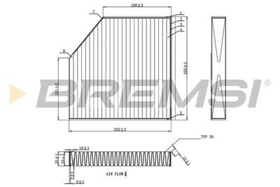 BREMSI FC0939A Číslo výrobce: AB0939A. EAN: 8050141087516.