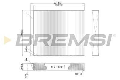 BREMSI FC0971 Číslo výrobce: AB0971. EAN: 8050141087820.